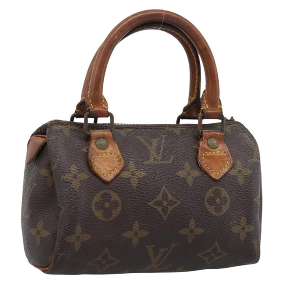 LOUIS VUITTON Monogram Mini Speedy Hand Bag M41534 LV Auth 200278