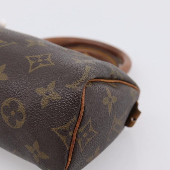 LOUIS VUITTON Monogram Mini Speedy Hand Bag M41534 LV Auth 200278