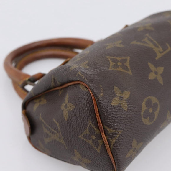 LOUIS VUITTON Monogram Mini Speedy Hand Bag M41534 LV Auth 200278