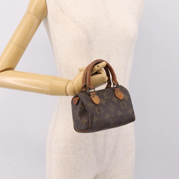 LOUIS VUITTON Monogram Mini Speedy Hand Bag M41534 LV Auth 200278
