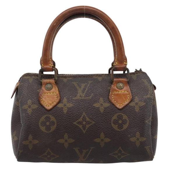 LOUIS VUITTON Monogram Mini Speedy Hand Bag M41534 LV Auth 200278