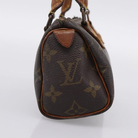 LOUIS VUITTON Monogram Mini Speedy Hand Bag M41534 LV Auth 200278