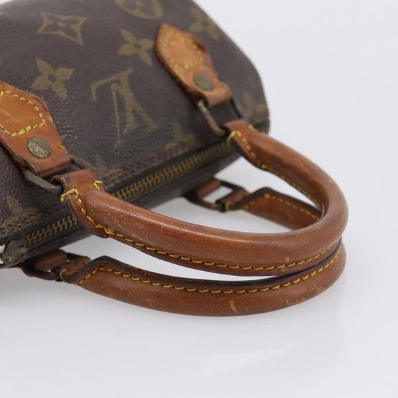 LOUIS VUITTON Monogram Mini Speedy Hand Bag M41534 LV Auth 200278