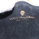 GUCCI GG Chain Shoulder Pouch Metal Gold Auth 200279V-17