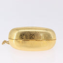 GUCCI GG Chain Shoulder Pouch Metal Gold Auth 200279V-5