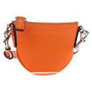 GUCCI Logo Micro Shoulder Bag Leather Orange Silver 821831 Auth 200280V-1