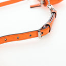GUCCI Logo Micro Shoulder Bag Leather Orange Silver 821831 Auth 200280V-9