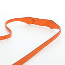 GUCCI Logo Micro Shoulder Bag Leather Orange Silver 821831 Auth 200280V-15