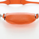 GUCCI Logo Micro Shoulder Bag Leather Orange Silver 821831 Auth 200280V-5