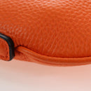 GUCCI Logo Micro Shoulder Bag Leather Orange Silver 821831 Auth 200280V-16