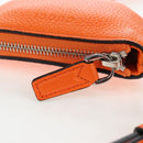GUCCI Logo Micro Shoulder Bag Leather Orange Silver 821831 Auth 200280V-22