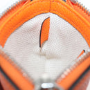 GUCCI Logo Micro Shoulder Bag Leather Orange Silver 821831 Auth 200280V-24