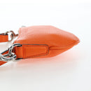 GUCCI Logo Micro Shoulder Bag Leather Orange Silver 821831 Auth 200280V-3
