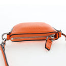 GUCCI Logo Micro Shoulder Bag Leather Orange Silver 821831 Auth 200280V-6