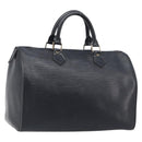 LOUIS VUITTON Epi Speedy 30 Hand Bag Noir Black M43002 LV Auth 200283-1