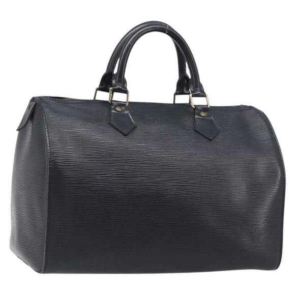 LOUIS VUITTON Epi Speedy 30 Hand Bag Noir Black M43002 LV Auth 200283