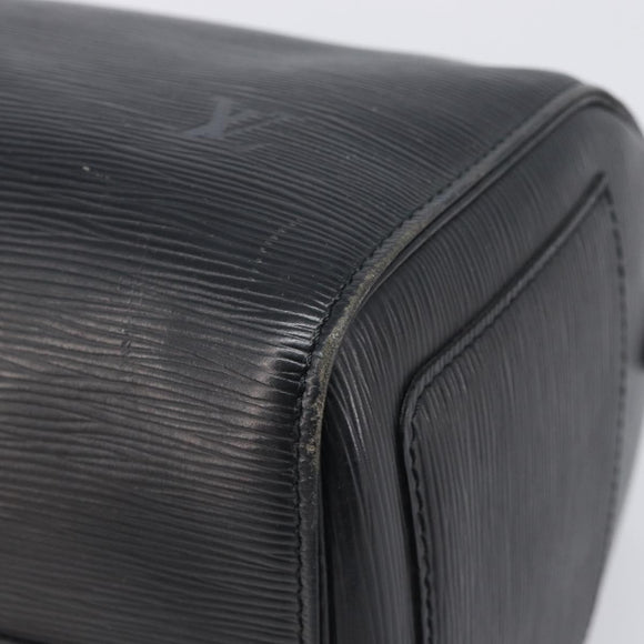 LOUIS VUITTON Epi Speedy 30 Hand Bag Noir Black M43002 LV Auth 200283