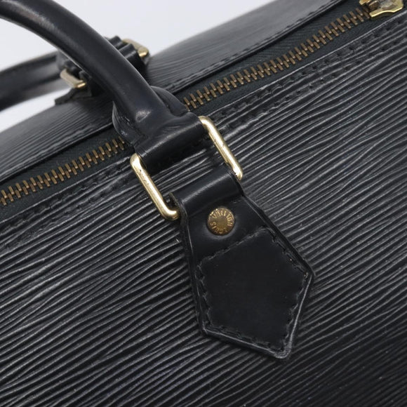 LOUIS VUITTON Epi Speedy 30 Hand Bag Noir Black M43002 LV Auth 200283