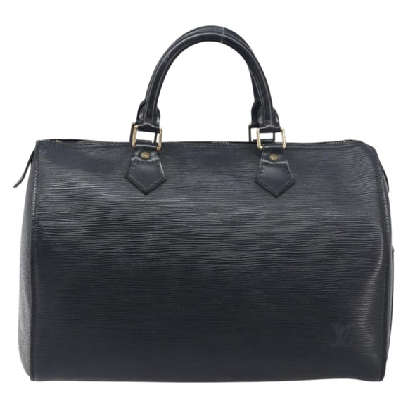 LOUIS VUITTON Epi Speedy 30 Hand Bag Noir Black M43002 LV Auth 200283