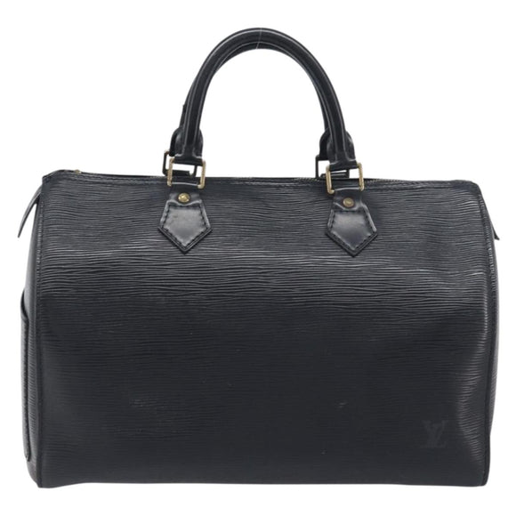LOUIS VUITTON Epi Speedy 30 Hand Bag Noir Black M43002 LV Auth 200283