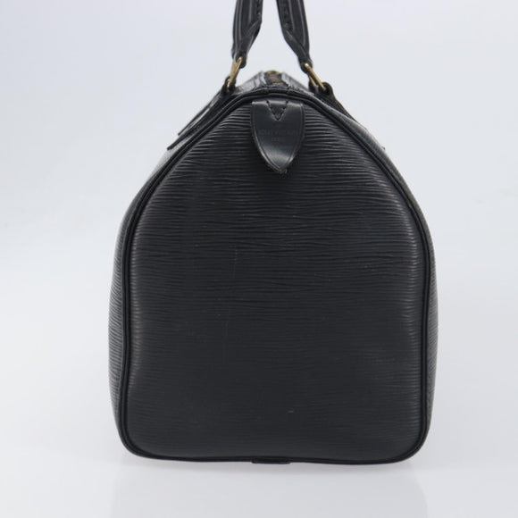 LOUIS VUITTON Epi Speedy 30 Hand Bag Noir Black M43002 LV Auth 200283