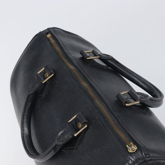 LOUIS VUITTON Epi Speedy 30 Hand Bag Noir Black M43002 LV Auth 200283