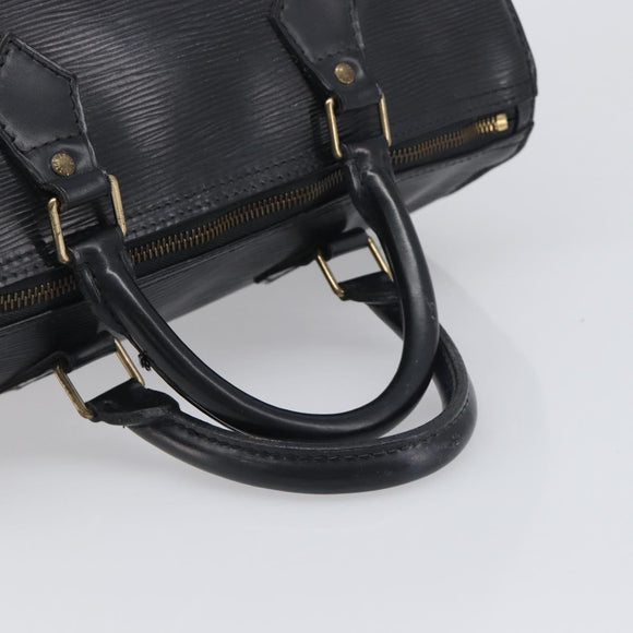 LOUIS VUITTON Epi Speedy 30 Hand Bag Noir Black M43002 LV Auth 200283