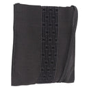 HERMES Her Line Pochette Shoulder Bag Canvas Gray Auth 200286-1