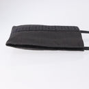 HERMES Her Line Pochette Shoulder Bag Canvas Gray Auth 200286-3