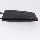 HERMES Her Line Pochette Shoulder Bag Canvas Gray Auth 200286-4