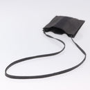 HERMES Her Line Pochette Shoulder Bag Canvas Gray Auth 200286-7