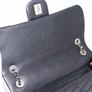 CHANEL Matelasse27 Chain Shoulder Bag Lamb Skin Black Silver CC Auth 200287SAM-19