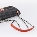 CHANEL Matelasse27 Chain Shoulder Bag Lamb Skin Black Silver CC Auth 200287SAM-7