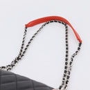 CHANEL Matelasse27 Chain Shoulder Bag Lamb Skin Black Silver CC Auth 200287SAM-14