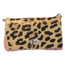 Miu Miu Matelasse Chain Shoulder Bag Harako Leather Pink Silver Auth 200288-13