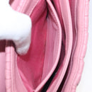 Miu Miu Matelasse Chain Shoulder Bag Harako Leather Pink Silver Auth 200288-23