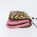 Miu Miu Matelasse Chain Shoulder Bag Harako Leather Pink Silver Auth 200288-3
