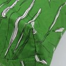 Miu Miu Tote Bag Nylon Green Silver Auth 200289A-15