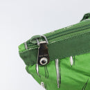 Miu Miu Tote Bag Nylon Green Silver Auth 200289A-10