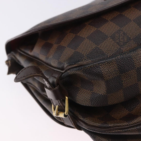 LOUIS VUITTON Damier Ebene Saumur 30 Shoulder Bag SPO N48081 LV Auth 200290