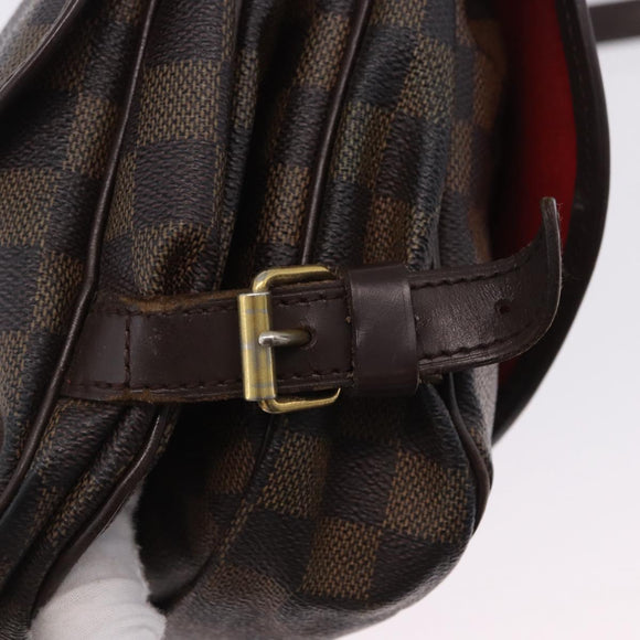 LOUIS VUITTON Damier Ebene Saumur 30 Shoulder Bag SPO N48081 LV Auth 200290