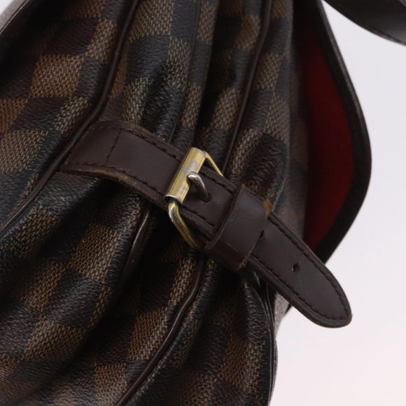 LOUIS VUITTON Damier Ebene Saumur 30 Shoulder Bag SPO N48081 LV Auth 200290