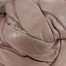 Miu Miu Matelasse Hand Bag Leather 2way Pink Gold Auth 200292V-16