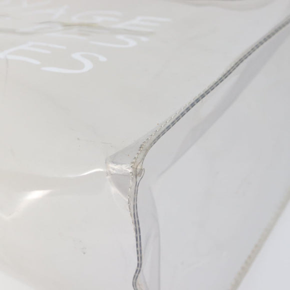 HERMES Vinyl Kelly Hand Bag Vinyl Clear Gold Auth 200295