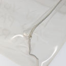 HERMES Vinyl Kelly Hand Bag Vinyl Clear Gold Auth 200295-15