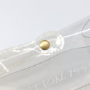 HERMES Vinyl Kelly Hand Bag Vinyl Clear Gold Auth 200295-10