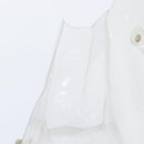 HERMES Vinyl Kelly Hand Bag Vinyl Clear Gold Auth 200295-19