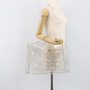 HERMES Vinyl Kelly Hand Bag Vinyl Clear Gold Auth 200295-20