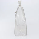 HERMES Vinyl Kelly Hand Bag Vinyl Clear Gold Auth 200295-3