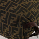 FENDI Zucca Canvas Backpack Brown Black Auth 200298-14
